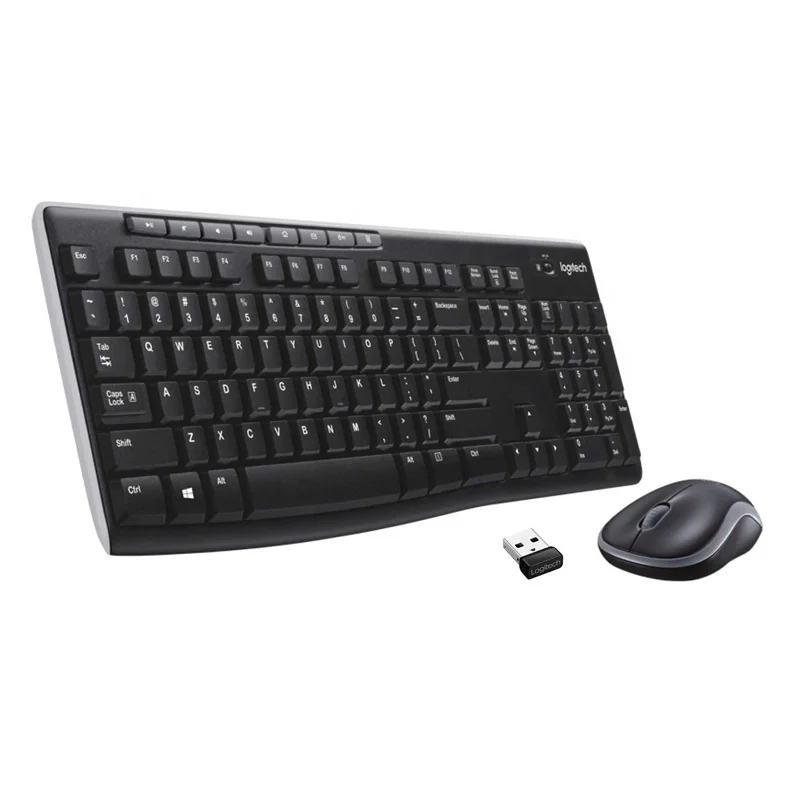 

Logitech MK270 2.4G Wireless Mouse Keyboard Combo Set for Desktop Laptop ptical Multimedia keyboard mouse office logitech mk270