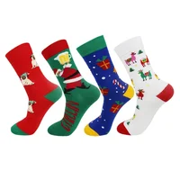 

Wholesale 100% Cotton Knit Fuzzy Christmas Socks Women High Quality Fluffy Men Happy Socks Gifts