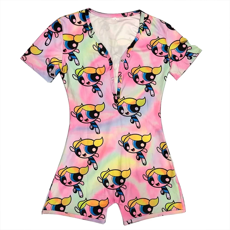 

The Powerpuff Girls designed onesie for adults sexy onesie hot lady womens onesie