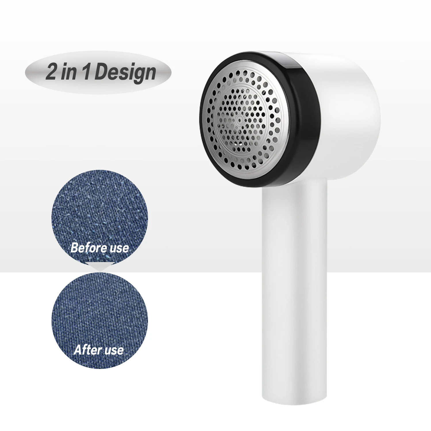 

Electric Mini Hair Removal Machine Clothing hair removal machine Rechargeable Electric Lint Remover, White