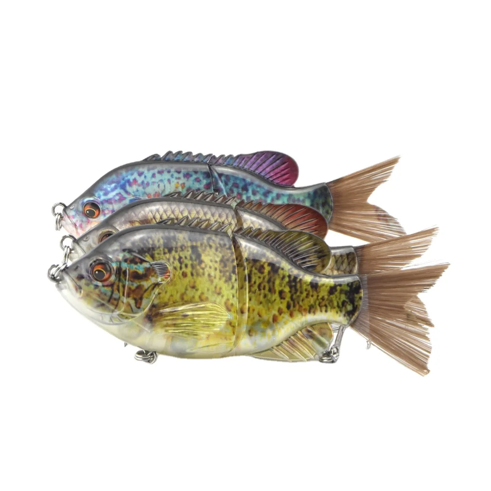 

glide bluegill lures Blank jointed fishing lure for bass fishing lure swimbait sunfish bait tackle, Realistic and natural