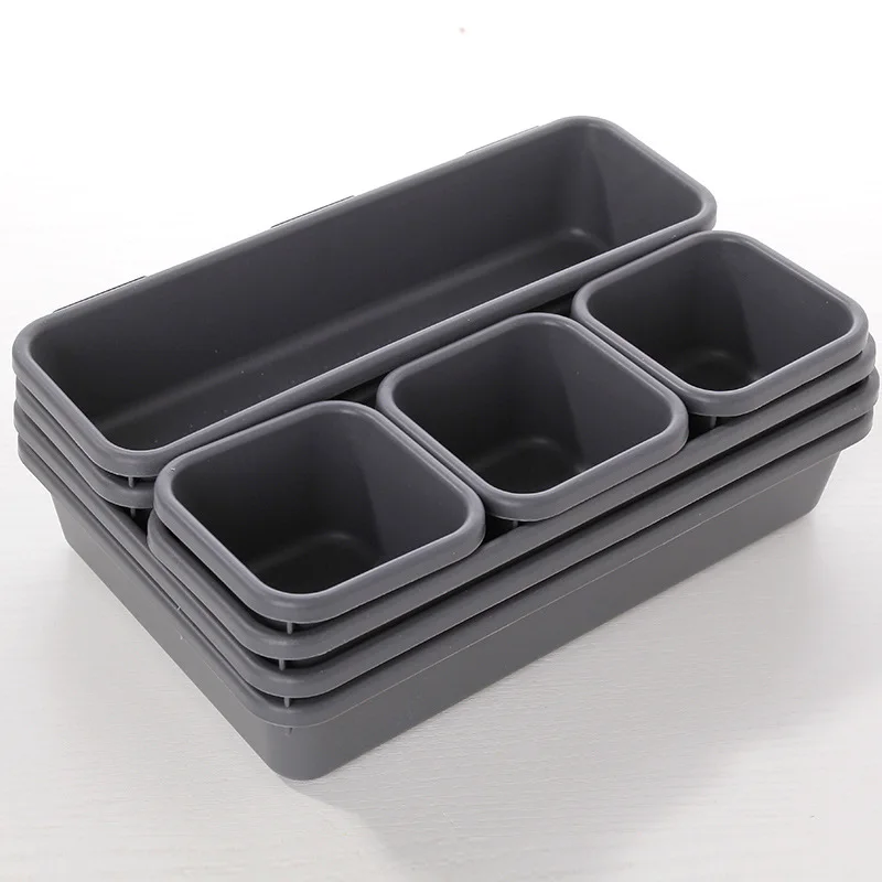 

YHC 8 Piece Interlocking Bin Pack Drawer Organizers Storage Rack for Kitchen