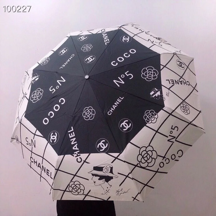 

Hot Sale Customized Logo Auto Open Close 3 fold Full Printed Branded Gift Box Umbrella