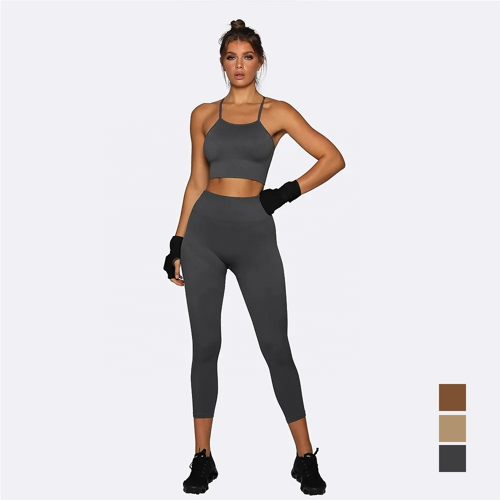 

athleisure crop women active wear women workout sets, As picture