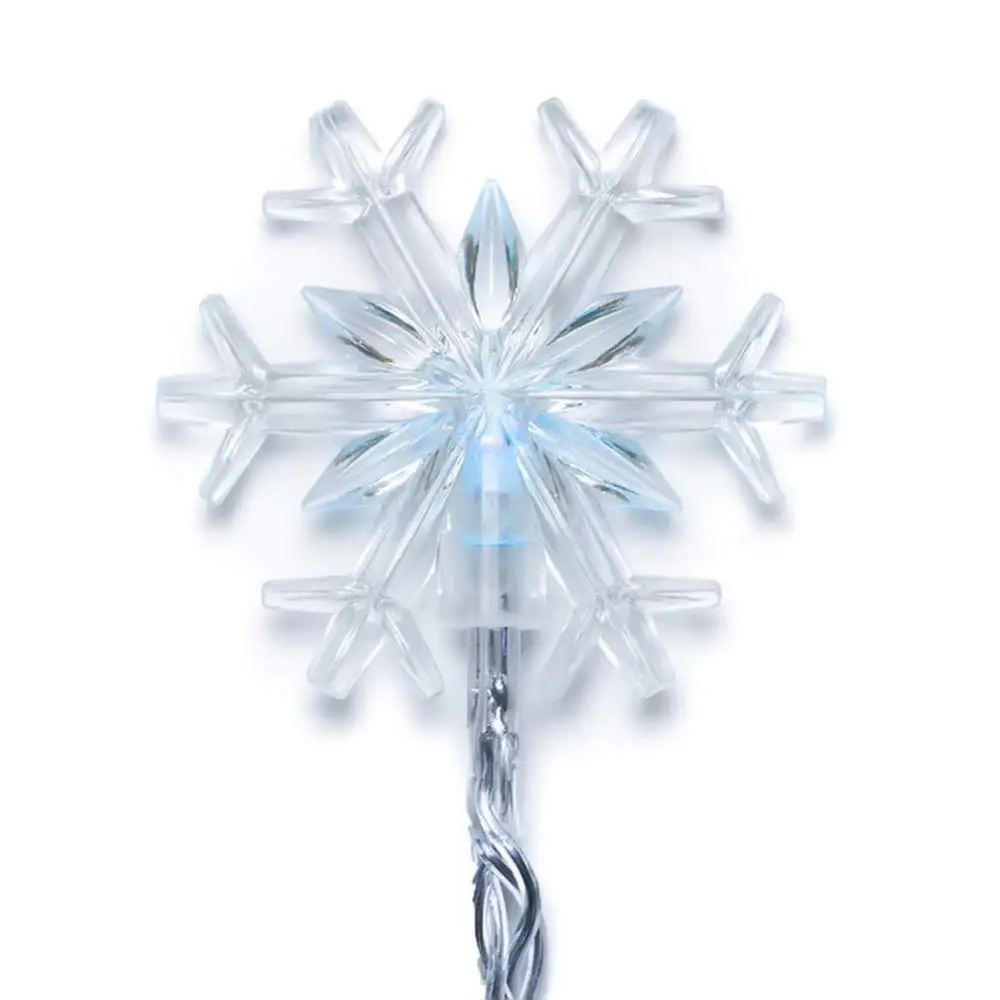 Snowflake Christmas LED String, 10ft 20LED 20ft 40 LED String Snowflake Fairy LED String Lights Christmas Decorations