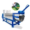 High efficiency kitchen food waste screw press separator/waste vegetable dewatering machine