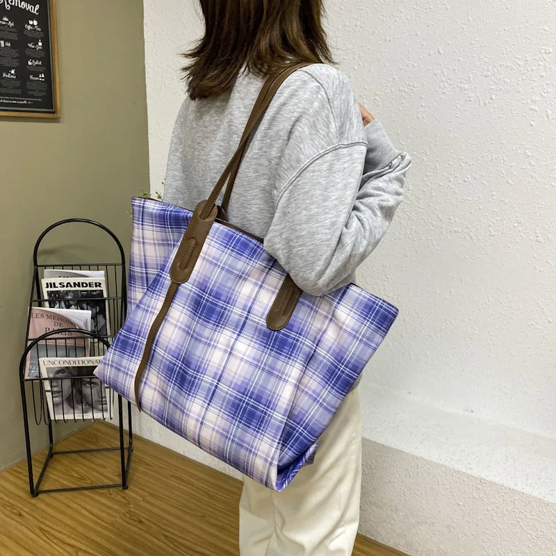 

Custom LOGO Canvas Tote Bag Pouch Handbag Purses New Style Shoulder Bag Handbags for Women Luxury, As picture