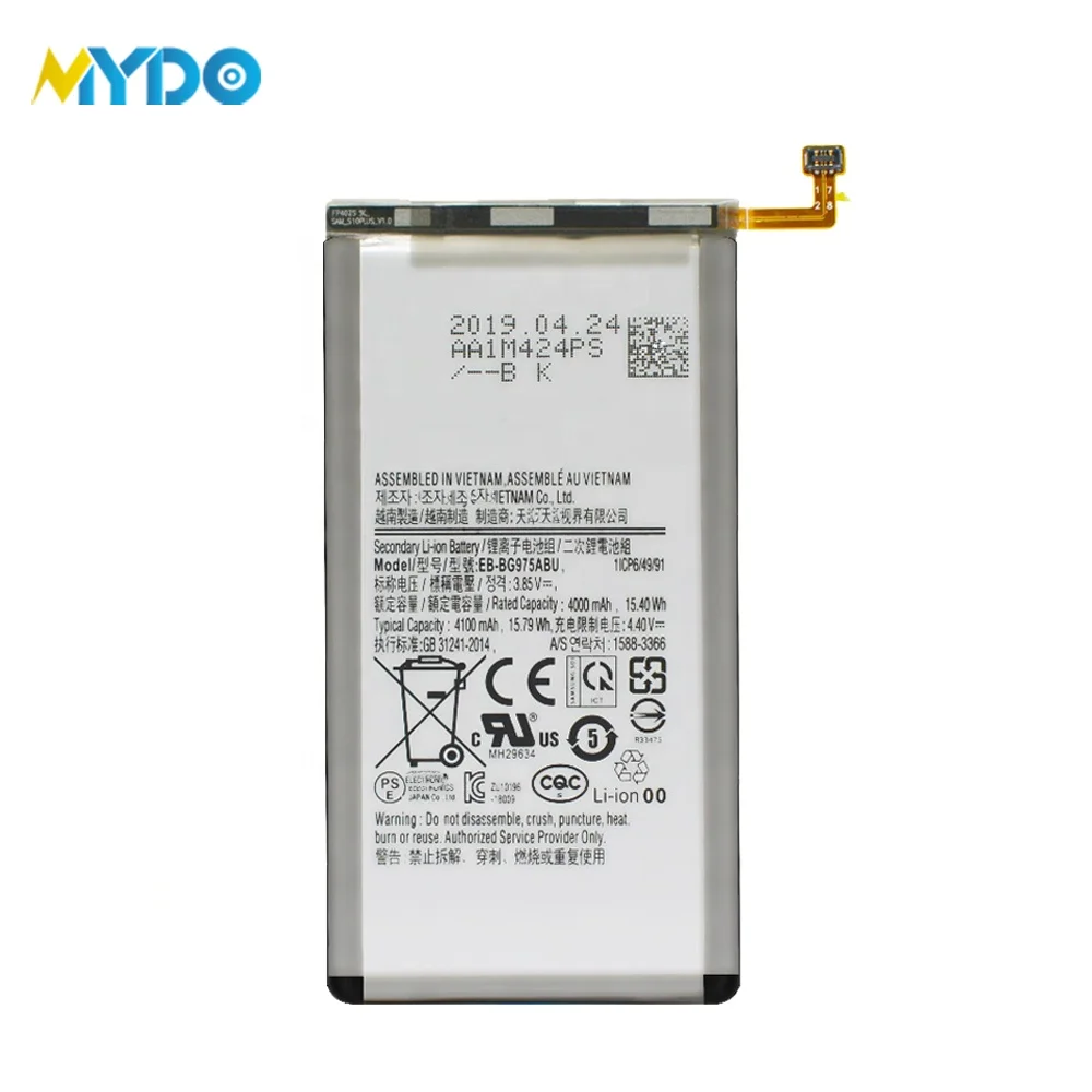 

Orignial Capacity Battery For Samsung S10 plus EB-BG975ABU Batteries