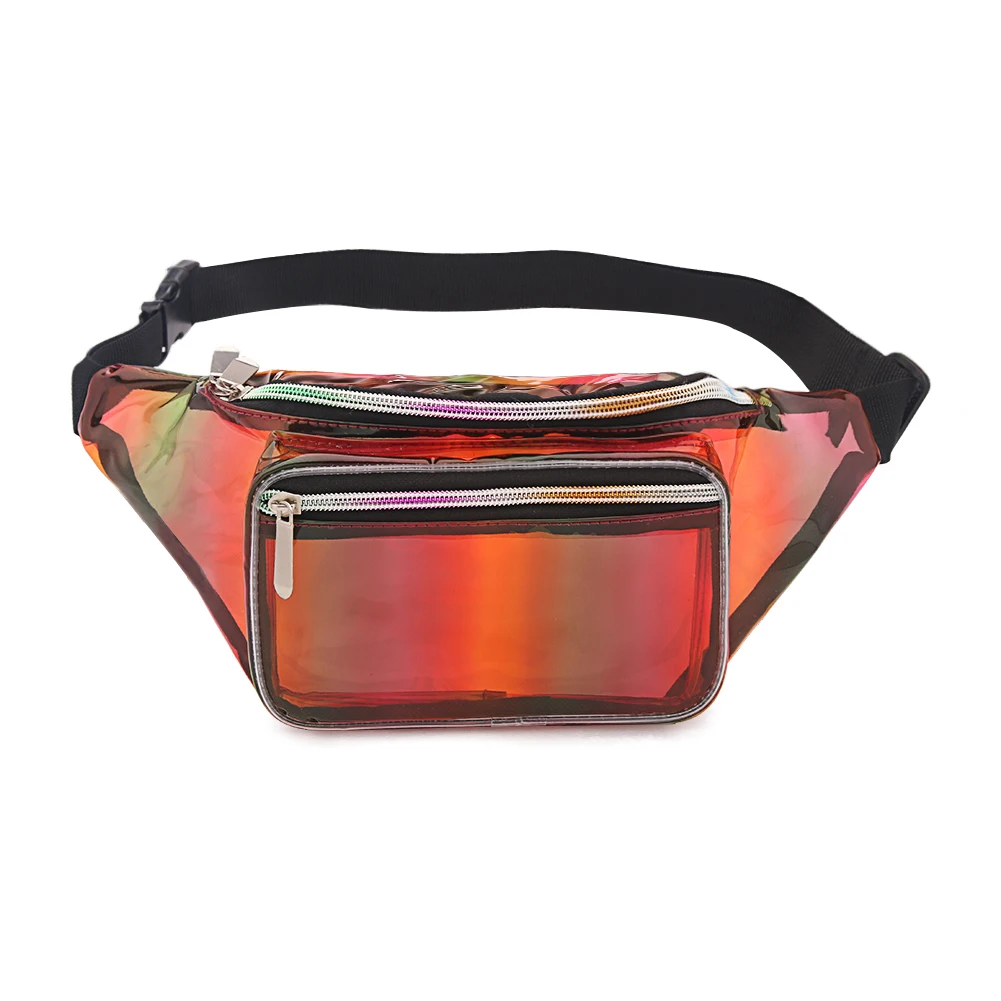 

Factory custom fashion shoulder chest bag clear fanny pack waterproof transparent pvc sheet waist bags