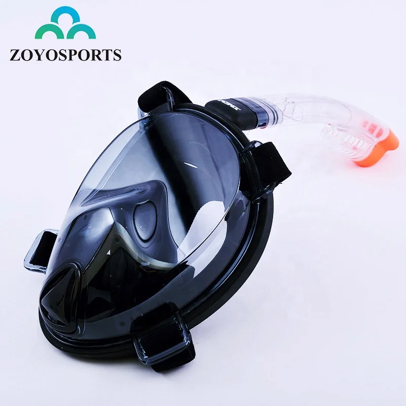 

Professional ScubaAdult Silicone Skirt Anti-Fog Full Breathing Snorkeling Set Respiratory Full Face Diving Mask