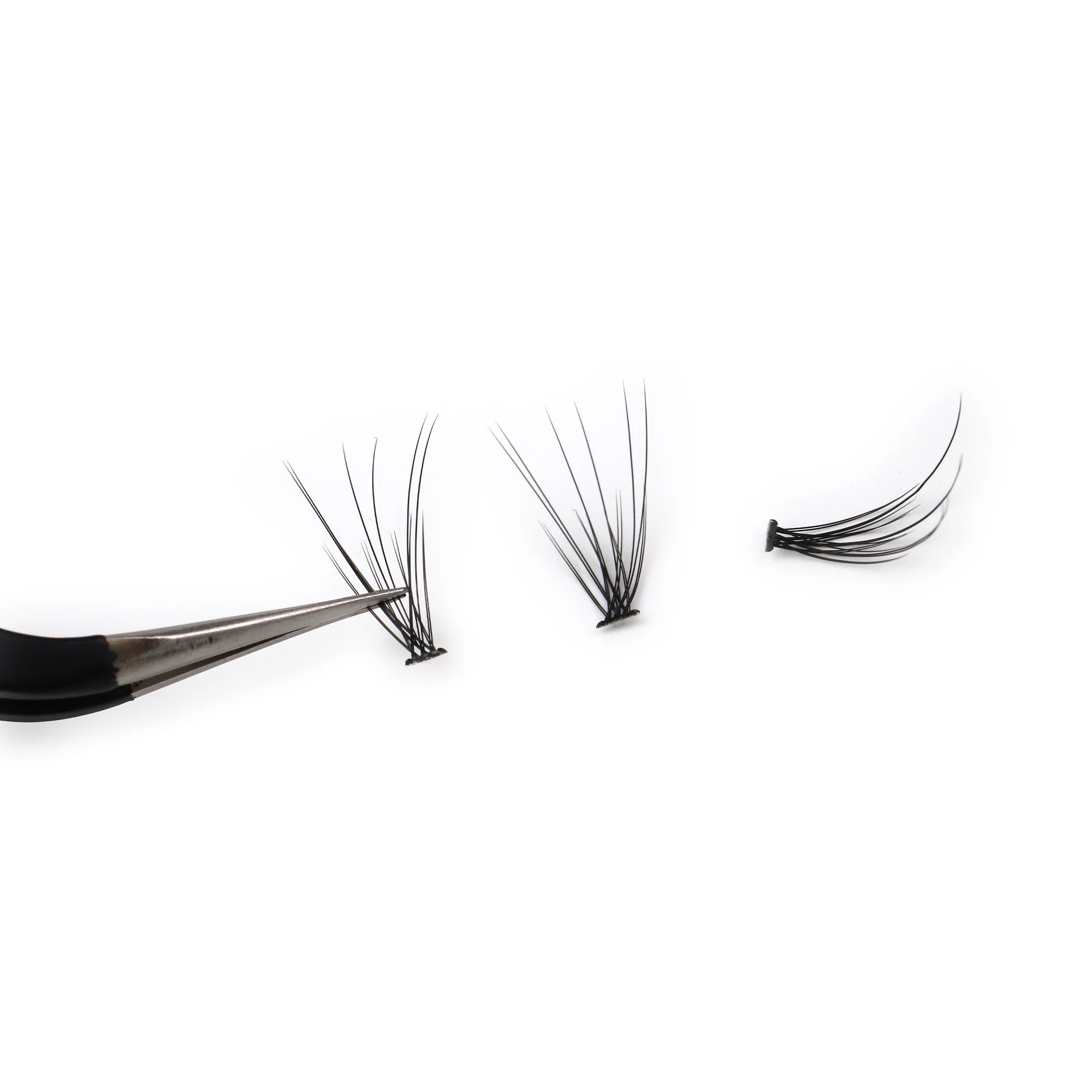 

eyelash supplier private label russian volume 10d premade volume fans, Black, colorful