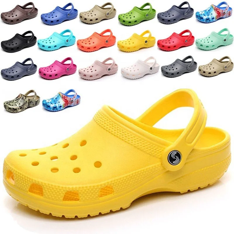 

2020 Child China Logo Shoes Slipper Clogs Manufactures Custom Myckne Decorating Yellow Gardening Clogs For Wom