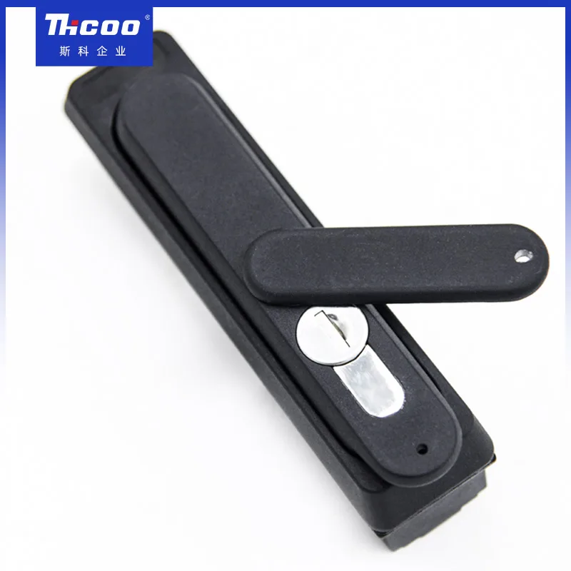 

Turn to Close Handle Locking Panel Latch Lock Keyed Alike CH751 Cabinet Swing Handle Panel Lock A7047, Black
