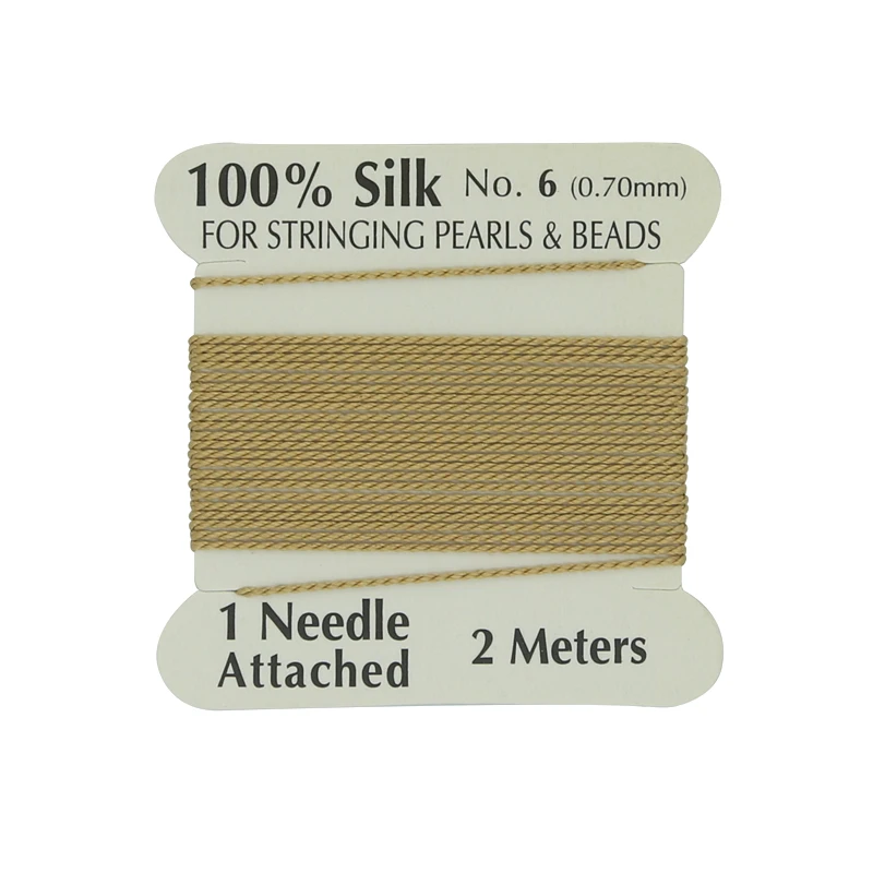 

XuQian Wholesale Quality Factory Price Supply 100% Natural Gold Color 6# Silk Cord