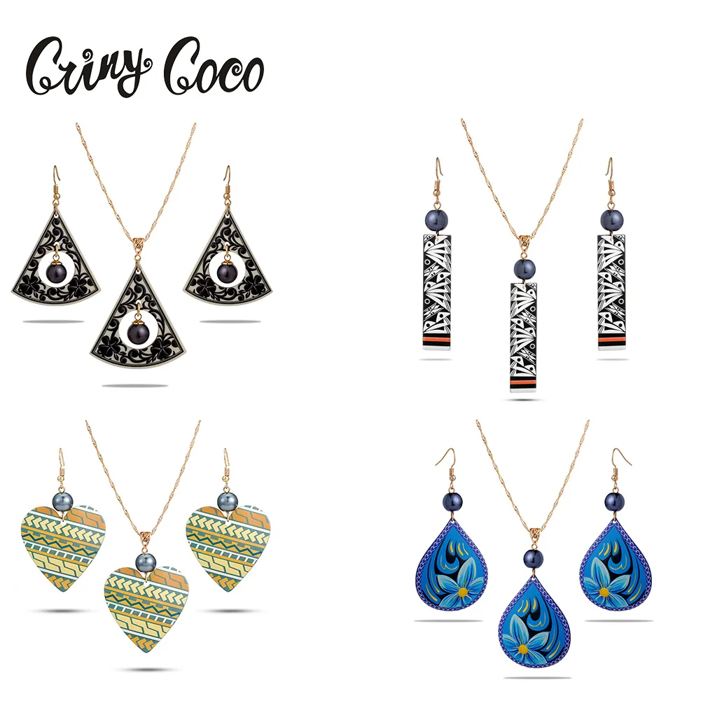 

Cring CoCo Guam Acetate Acrylic Earrings Hawaiian Jewelry Wholesale Polynesian Jewelry Set, Picture shows
