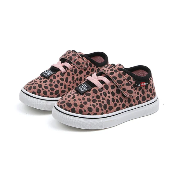 

UP-3223r Girls Leopard Print Shoes Children Boys Soft-Soled Sports Shoes