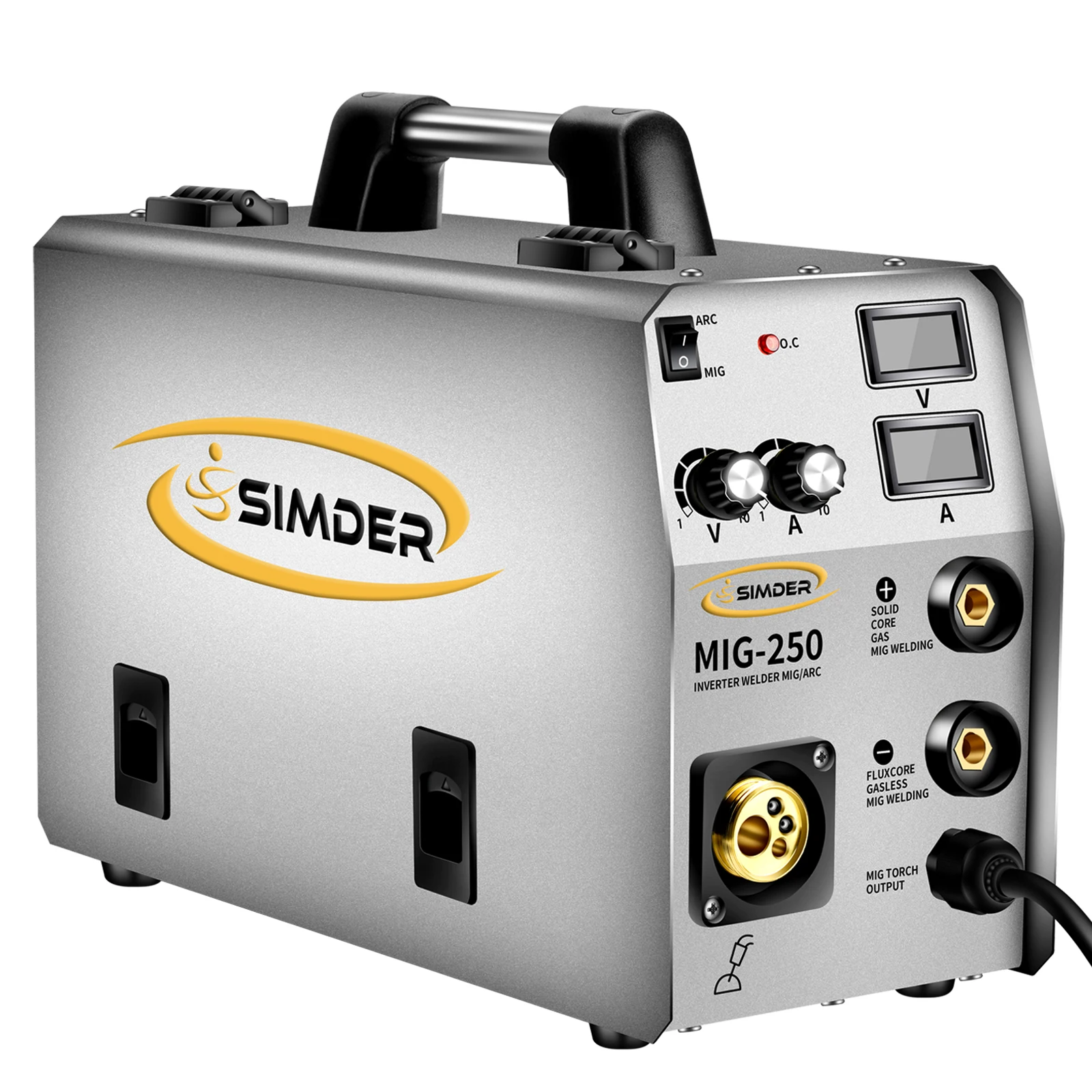 

SIMDER 4 in 1 MMA Gas Gasless MIG TIG Welder OEM Acceptable ARC Gas MIG 250 Welder