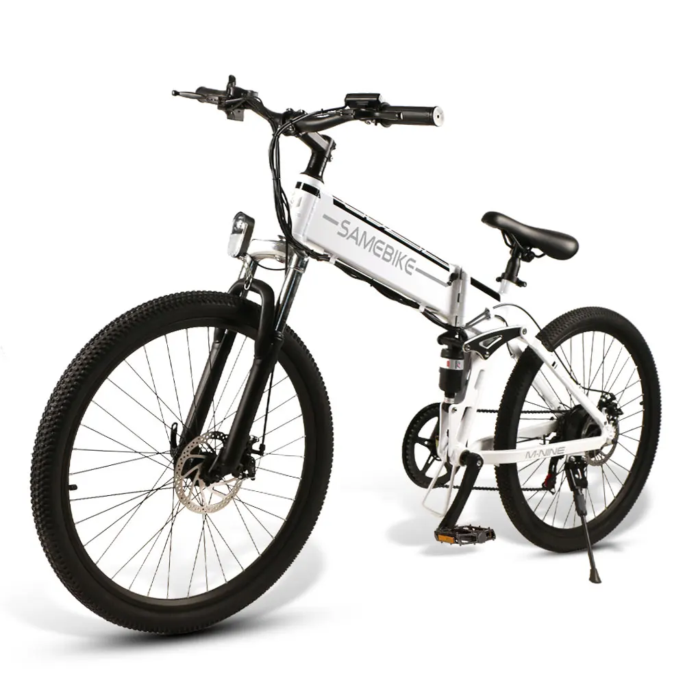 

2021 two wheeler adult 26 inch foldable suspension weight loss training outdoor 500w 48v electric lithium battery chainless mo, Black