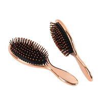 

Massage cushion wet hair brush electroplating detangler brush gold