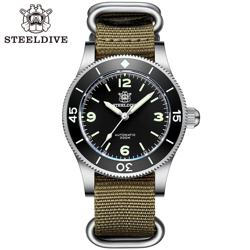 

Factory Direct Sale SD1952 Steeldive Brand Ceramic Bezel 300M Waterresistant NH35 Dive Mens Watch