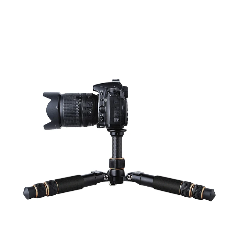 

QZSD Q166C 55CM High Max Load 8KG Carbon Fiber Mini Tripod Stand With Ball Head For DSLR Digital Video Camera