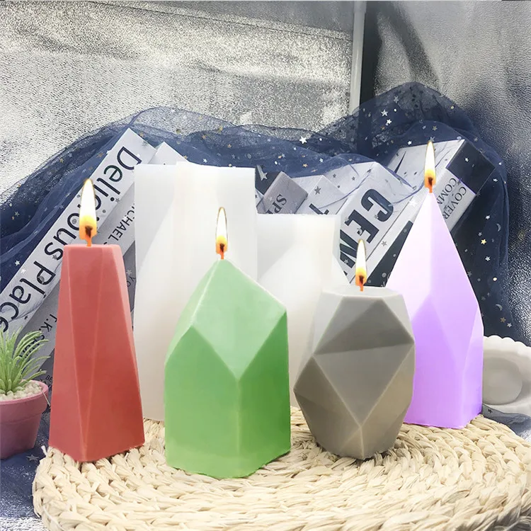 

Y3280 Diy handmade Aromatherapy stone candle Silicone Mold, White