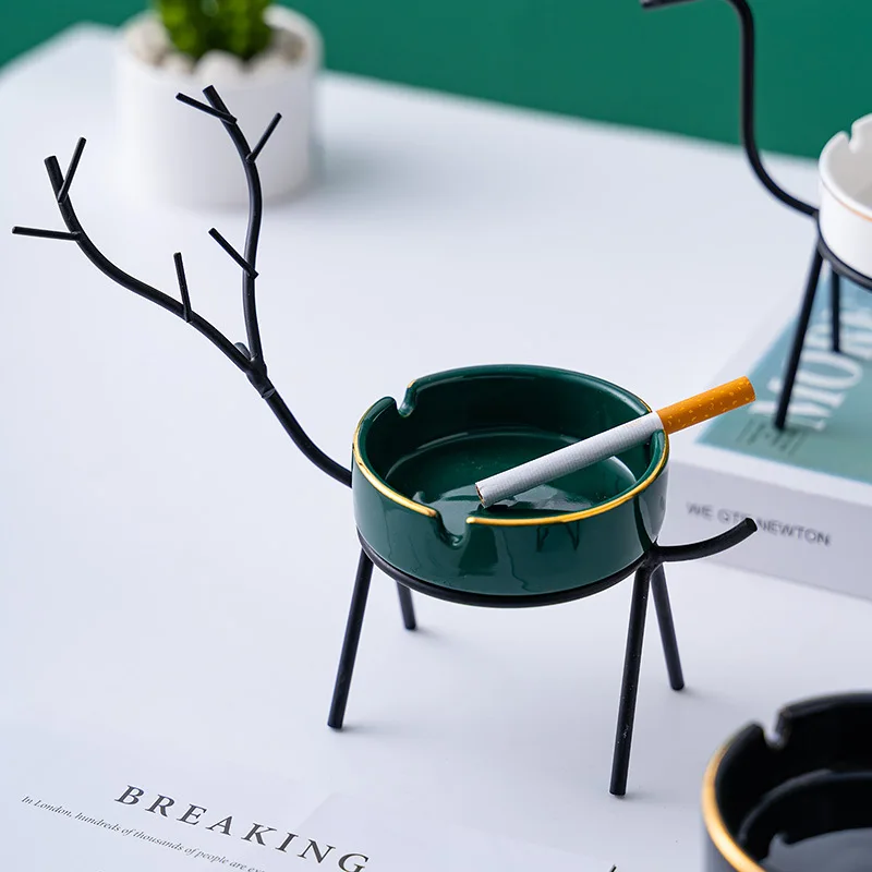 

New Product 2021 Unique Ashtray Home Office Decoration For man woman decor gift, Green,black,white