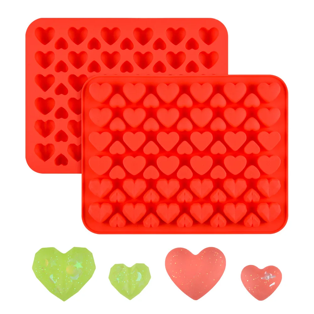 

New Arrival Heart Shape Silicone Gummy Mold Easy Release Candy Chocolate Silicon Molds For Gummies