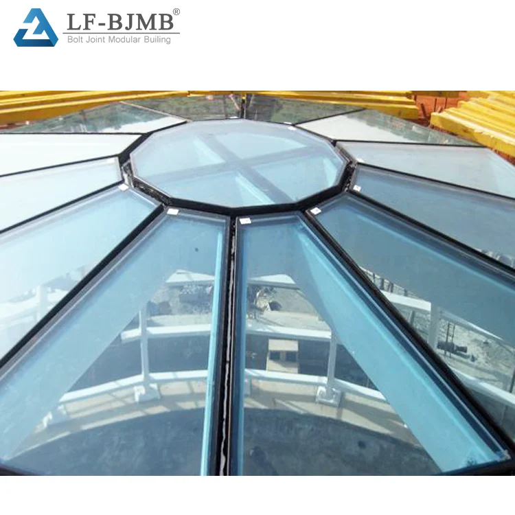 Lf Tempered Glass Skylight Dome Roof Truss Skylight Steel Frame