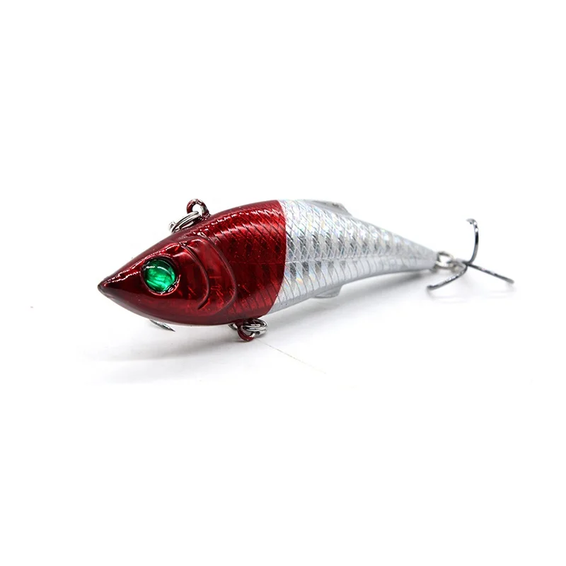 

Factory directly sell sea fishing five-color VIB 10g 8cm hard bait plastic hard lures vib lead fish artificial bait, 5 colors