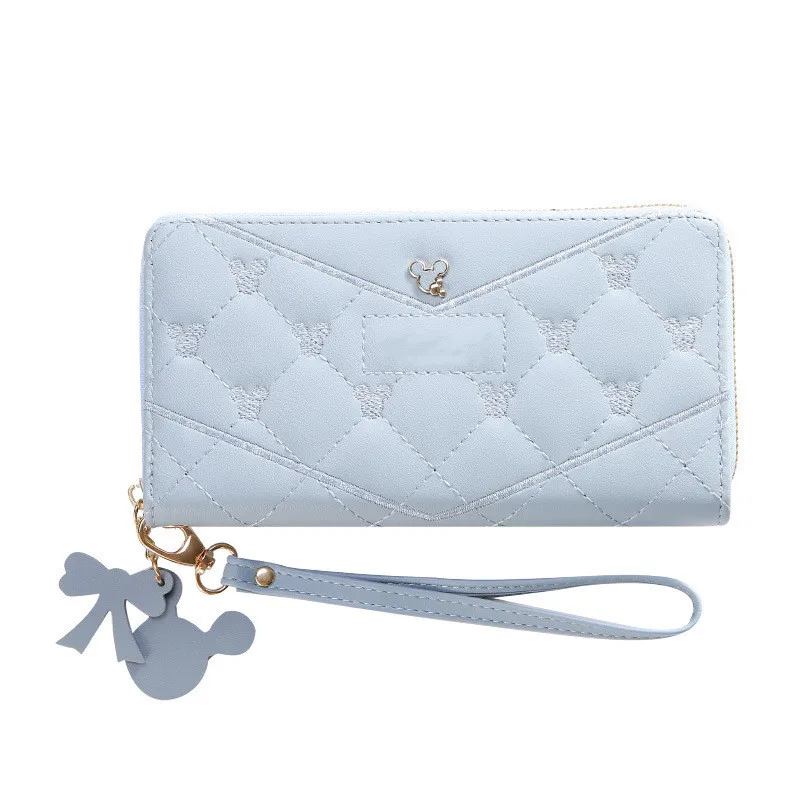 

New Purse Embroidery Ladies Wallet Coin Purse Large Capacity Zipper Luxury Wallets For Ladies, 8 colors