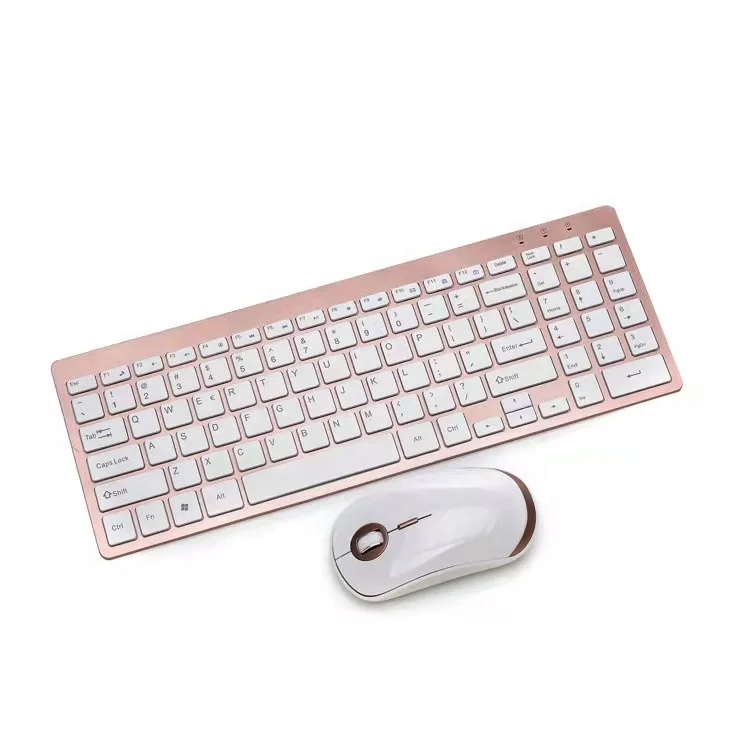 

Hot Mini Multimedia Full-size Keyboard Mouse Combo Set 2.4G Wireless Silent Keyboard and Mouse For Notebook Laptop Desktop PC, Black, silver, rose gold, gun black, luxury gold etc