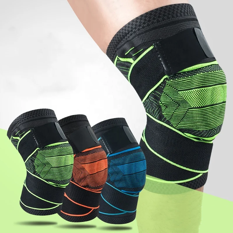 

Custom Anti Collision Patalla Silicone Pad Compression Strap Knee Sleeve Knee Pads