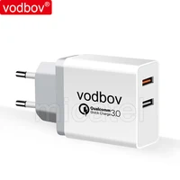 

Vodbov universal mobile phone usb charger Qualcomm quick charge QC3.0+2.4A Portable Mobile Phone
