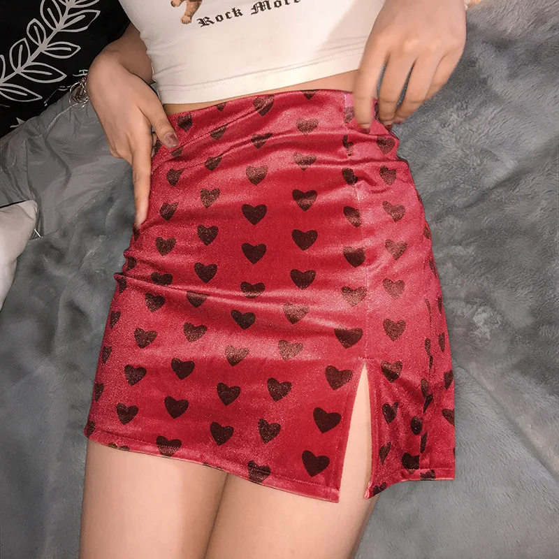 

2021 Streetwear Skirts Womens Preppy Style A-Line Mini Skirt women's High Waist Falda corta