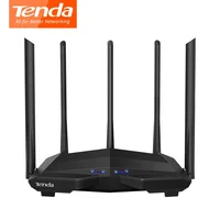 

Tenda Gigabit Wifi Router 1200Mbps Wifi Repeater Dual band 2.4G/5G 1 WAN+3 LAN Gigabit Ports 5*6 dbi Gain Antenna 1GHz CPU