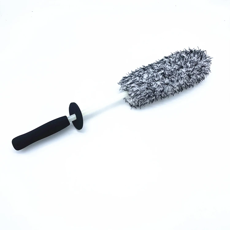 

Professional Car Care Wheel and Rim Detailing Brush Soft Piles Microfiber Wheel Brush