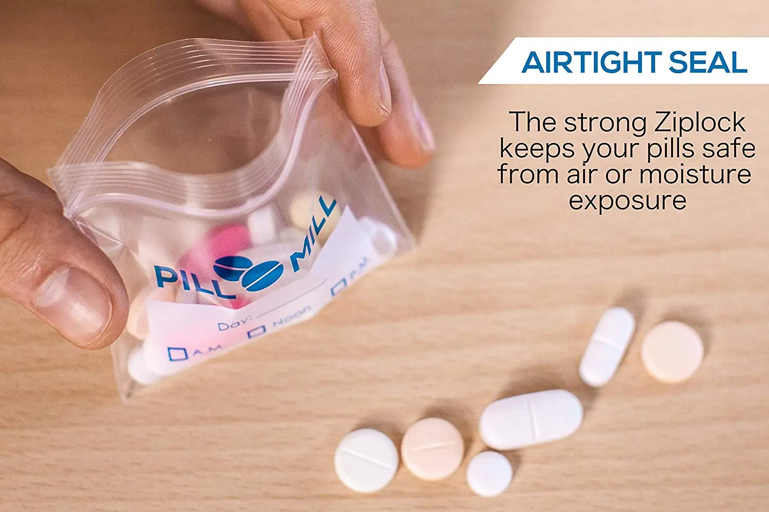 Biodegradable Ecologic Medicine Poly Bags Small Size Custom 100count