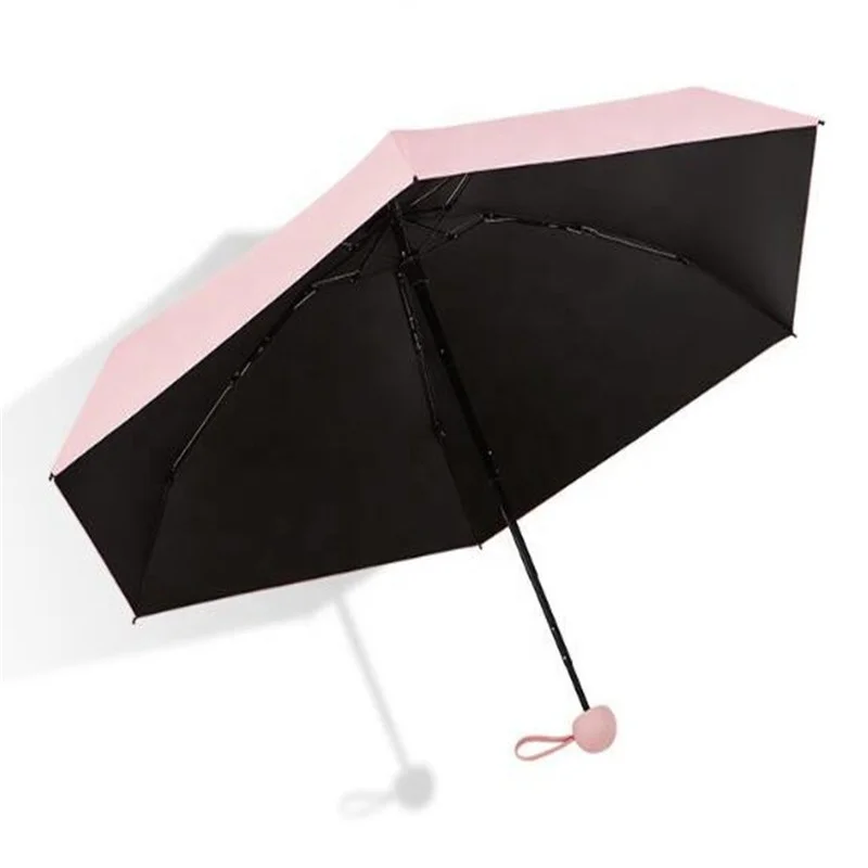 

Creative Capsule Folding Mini Umbrella Sunny Custom Logo Umbrella, Yellow/beige/pink/green/burgundy/blue/black/navy blue