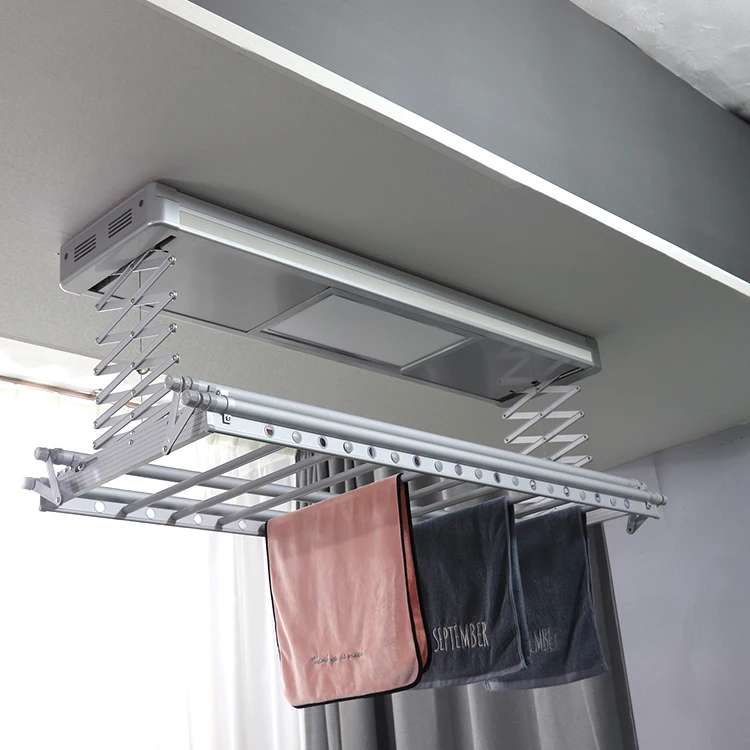 

50% Off Multi-scenario Application Stainless Hanging Metal Portable Vertical Wall Mounted St Automatic Smart Laundry Hanger Drying Rack