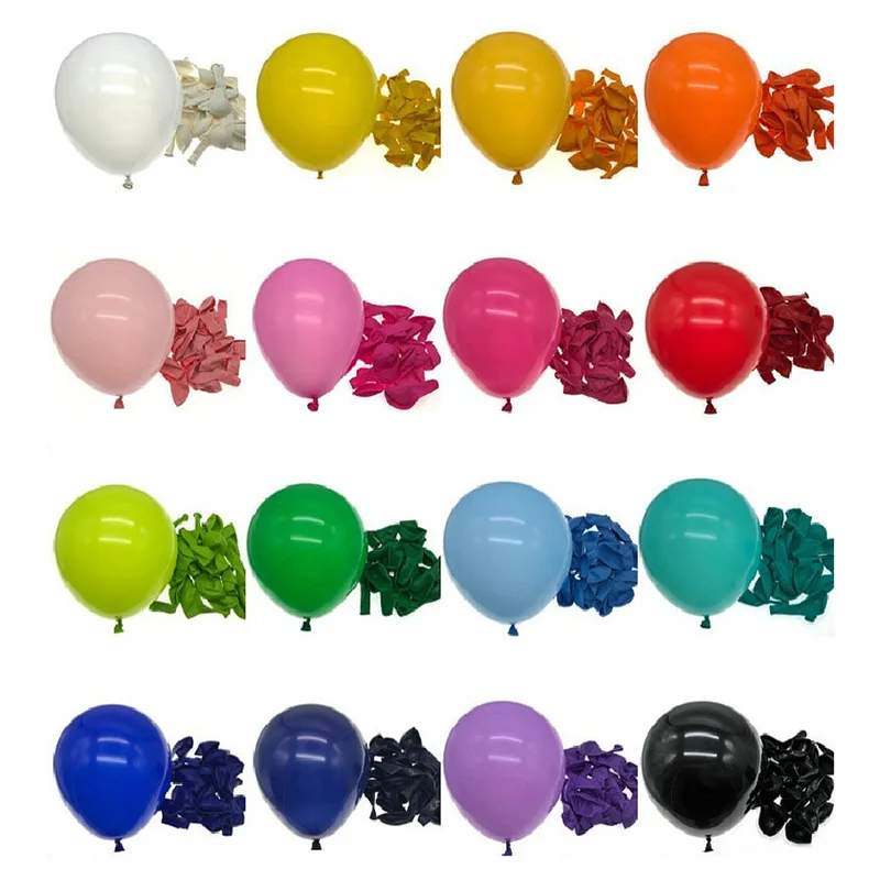 

Wholesale 100pcs/Bag 10 Inch Helium Ballon Globos Thickened Multicolored Latex Balloon For Birthday Wedding Party Decoration
