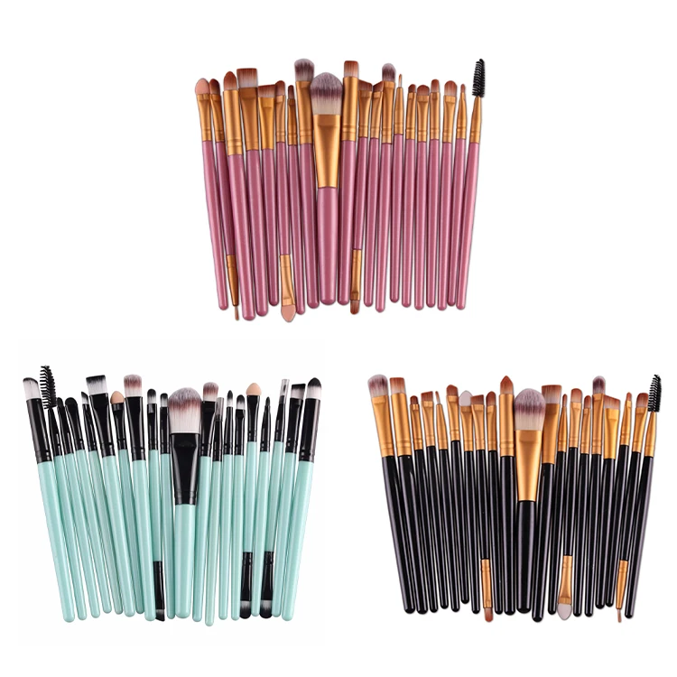 

6 15 20 Pcs Foundation Private Labeling Private Label Makeup Brushes Professional Wholesale Makeup Brushes