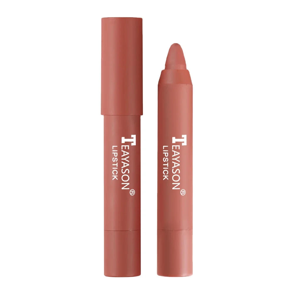 

long-lasting private label makeup beauty lipstick matte lip serum glaze lip crayon lip stick pencil lipstick pen, 12 colors