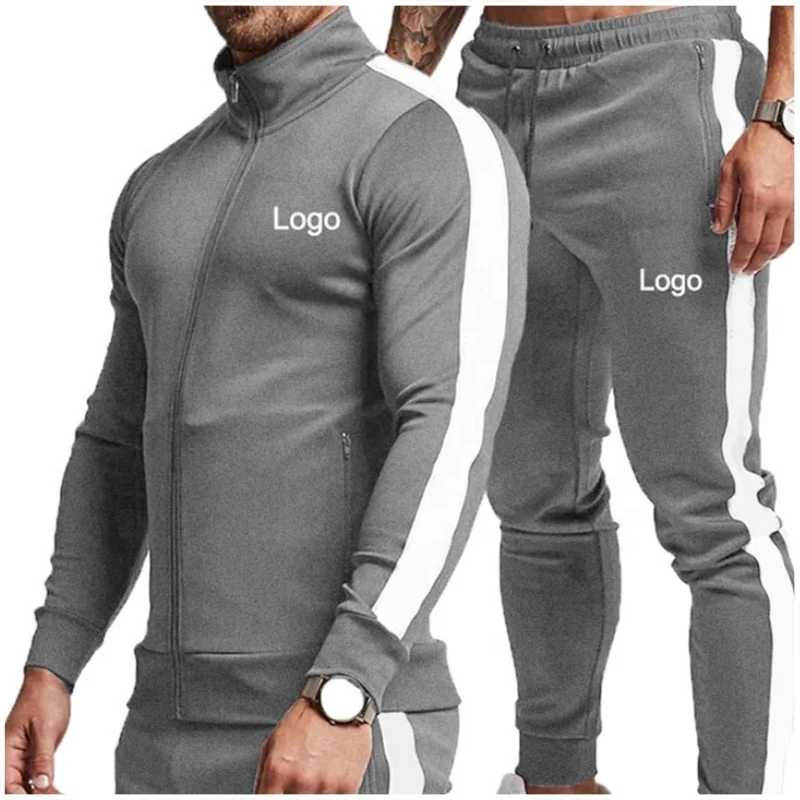 

Custom Logo Mens Two 2 Piece Suit Brother Hs Track Sweat Suits Jogging Jogger Set Training Hoodie Wear Sweatsuit Men Tracksuits