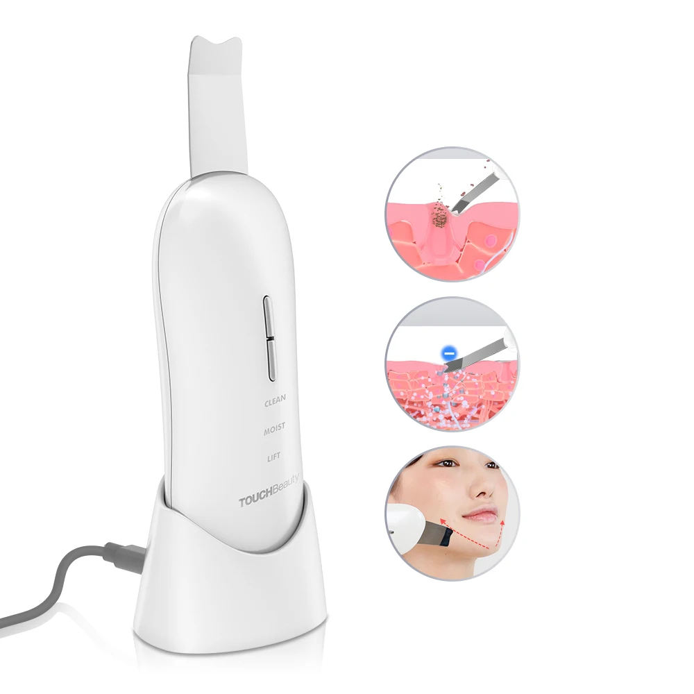 

TOUCHBeauty ultra-sonic facial scrubber blackheads removal device multi-function cream booster