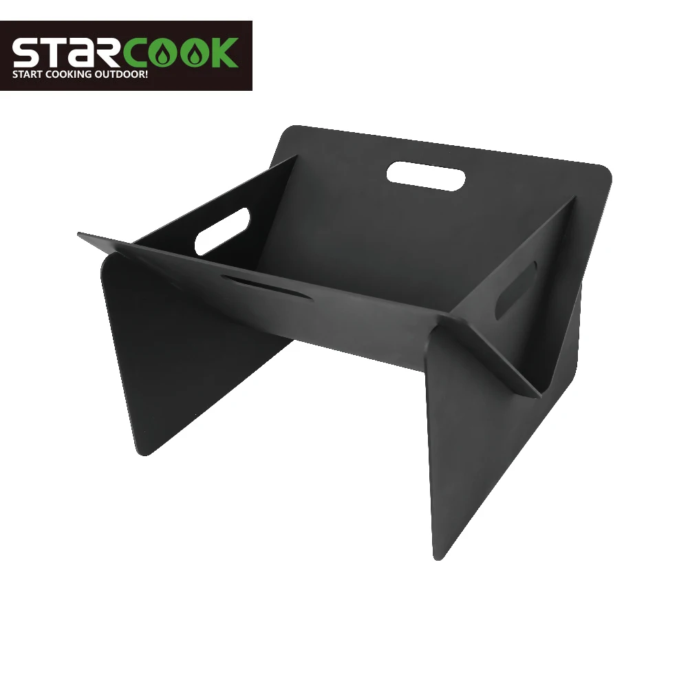 

16 Inch Outdoor Fire Pit Basket Portable Fire Pit, Black