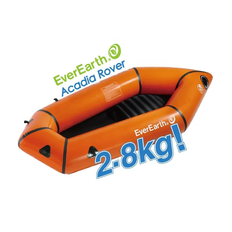 

EverEarth ultralight TPU fabric 1-Person inflatable Canoe boat for Fishing PackRafting, Orange