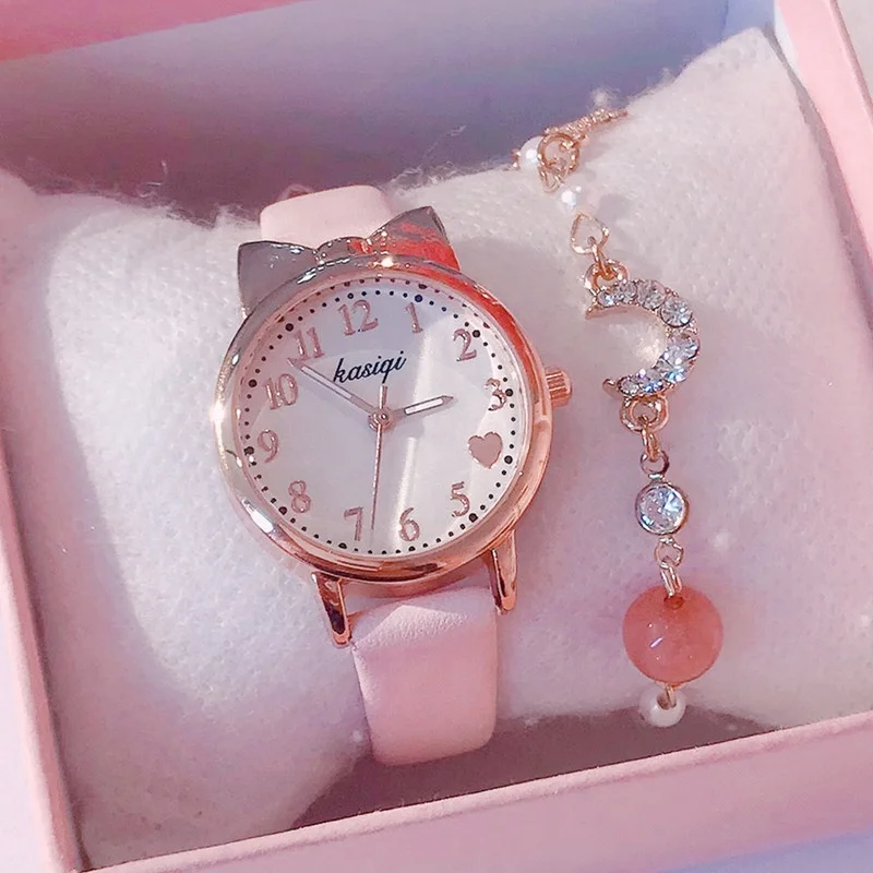 

Cute Design Kids Watches Students Children Pink Watch Girls sale Quartz Wristwatch Girl Gift Clocks