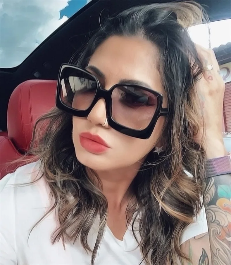 

DC OPTICAL 2021 Sun Glasses Men Butterfly Shape Oversize PC Temple Big Frame Lens Sunglasses Women UV400