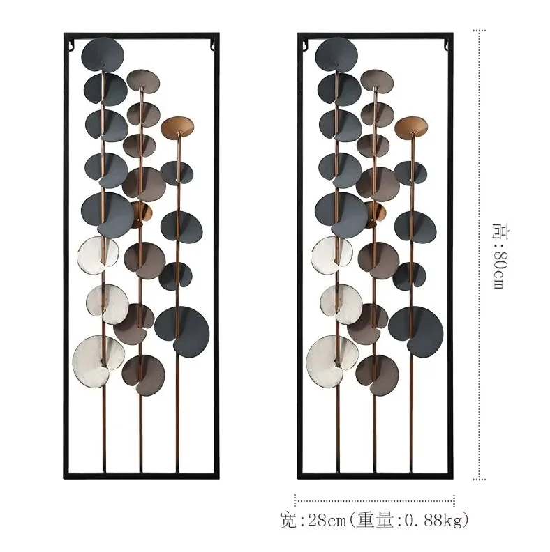 80*28CM Set 2  Design Light Luxury Wall Decoration Pendant Living Room Sofa TV Background Wall Decoration Porch Wall Decoration
